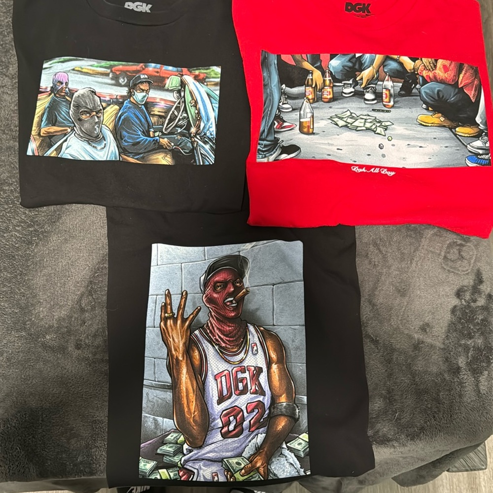 DGK 3 shirt bundle